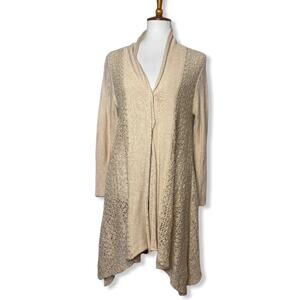 Umgee Cream Long Cardigan
